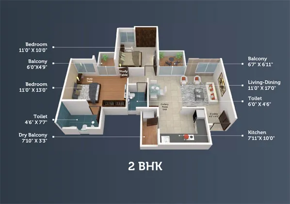 2bhk-Floor-Plan