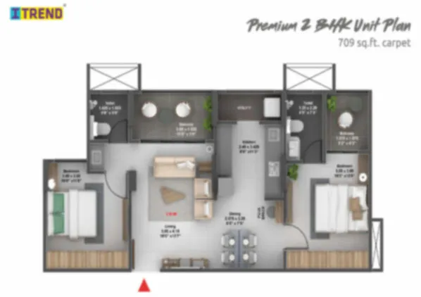 Floor Plan 2bhk