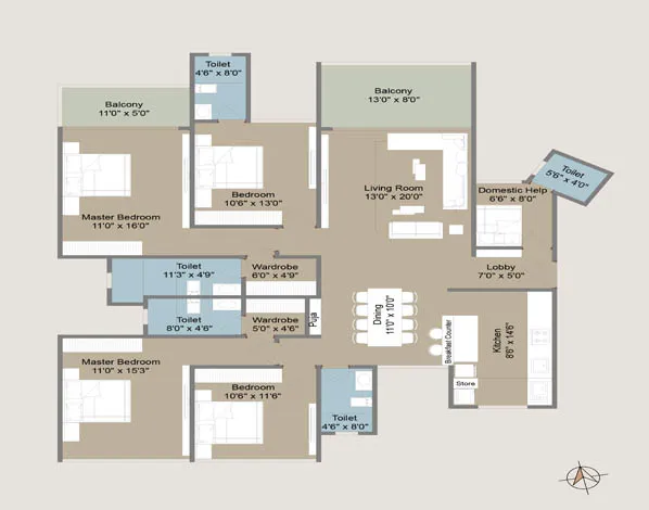 4bhk-Floor-Plan