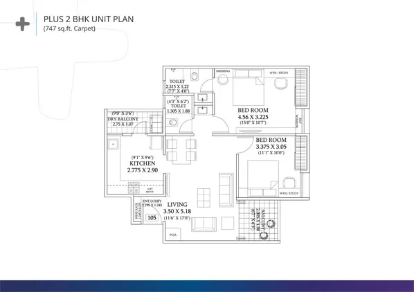 2bhk-Floor-Plan