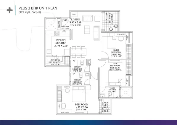 3bhk-Floor-Plan